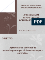 Aprendizagem Supersticiosa e Desamparo Aprendido