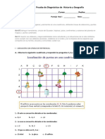 Prueba de Diagnóstico de Historia y Geografía