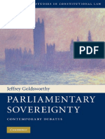 Jeffrey Goldsworthy - Parliamentary Sovereignty - Contemporary Debates (2010, Cambridge University Press) PDF