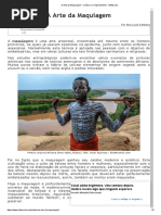 A Arte Da Maquiagem - Cultura e Comportamento - InfoEscola