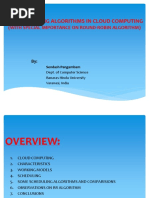 Job Scheduling Algorithms in Cloud Computing: (With Special Importance On Round-Robin Algorithm)