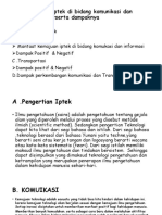 Perkembangan Iptek Di Bidang Komunikasi Dan Transportasi Berserta