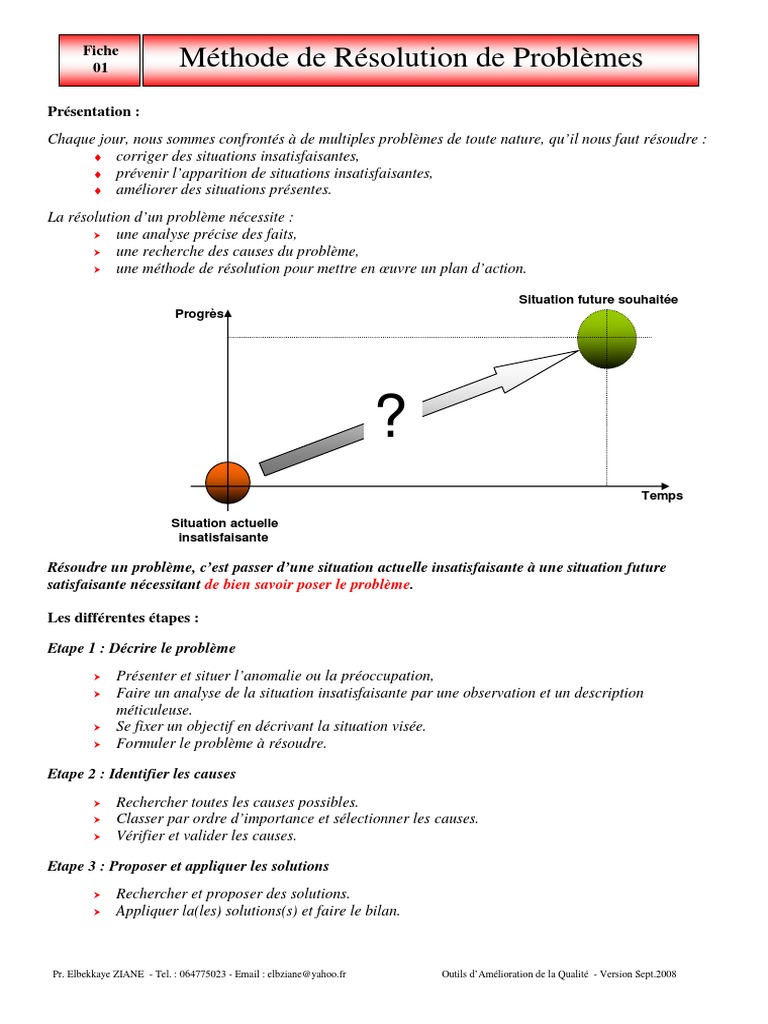 Outils d'Amélioration de la Qualité | PDF | Management de la qualité ...
