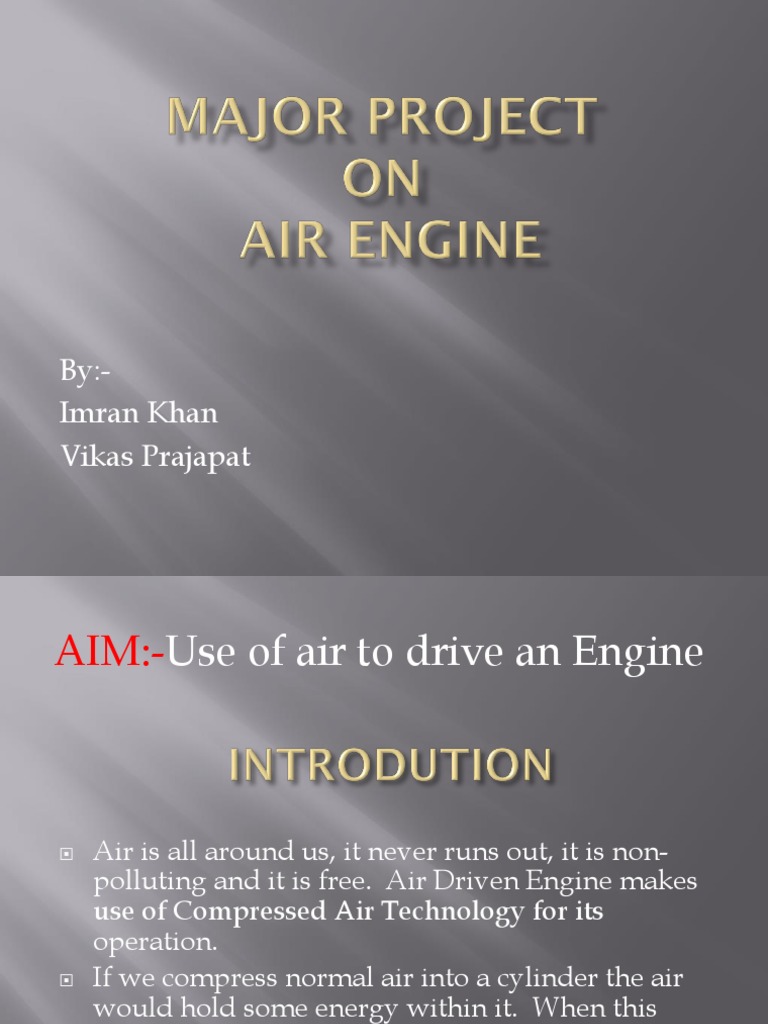 An In-Depth Look at the Design and Working Principles of an Air-Powered ...