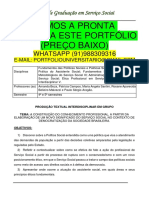 Portfólio Serviço Social 4 e 5 Temos A Pronta Entrega Whatsapp 91988309316