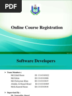 University Online Course Registration System