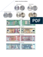 Monedas y Billetes de Guatemala Tamaño Carta