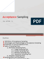 Acceptance Sampling FQA 7-A2