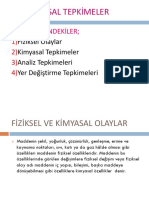 11.sınıf Kimyasal Tepkimeler