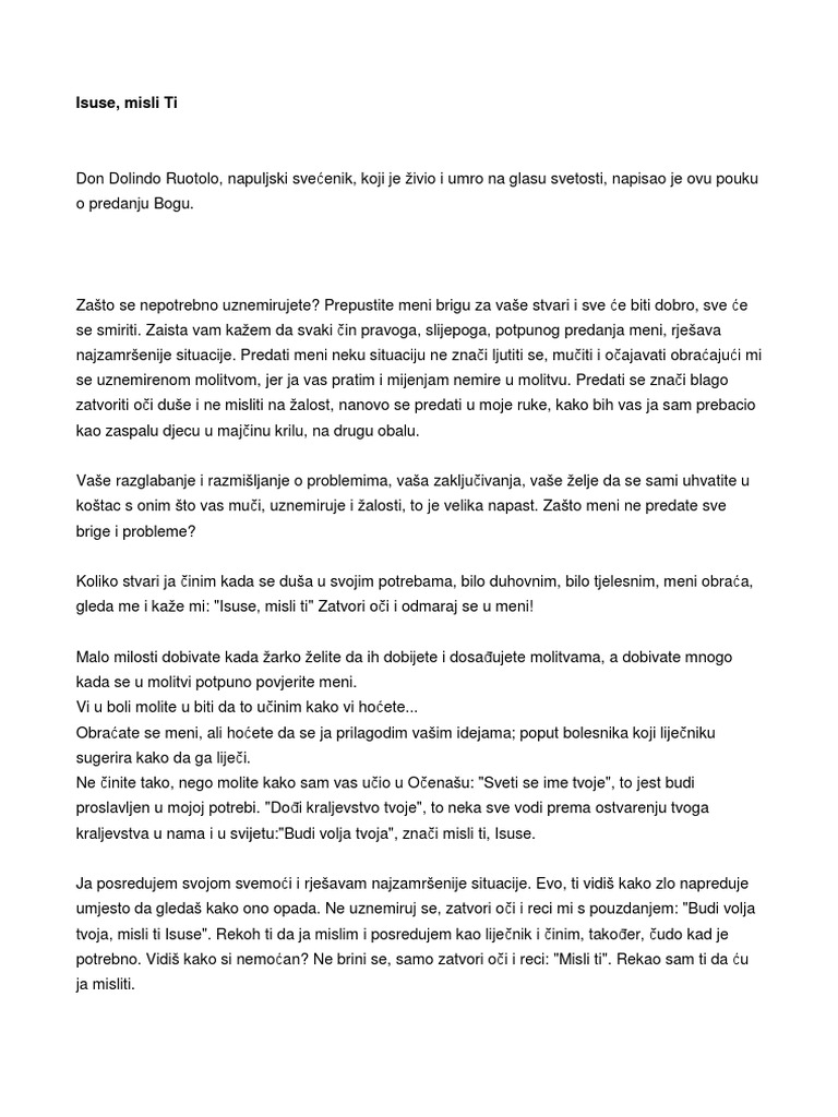 Isuse Misli Ti PDF | PDF