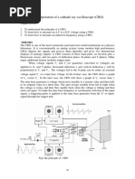 EP10 Operation of A Cathode Ray Oscilloscope (CRO)