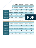 2º Batx B Horario