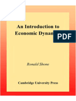 Ronald Shone - An Introduction To Economic Dynamics (2001, Cambridge University Press) PDF