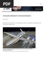 Composite materials used for UAV 
