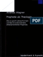 Andreas Wagner-Prophetie Als Theologie PDF