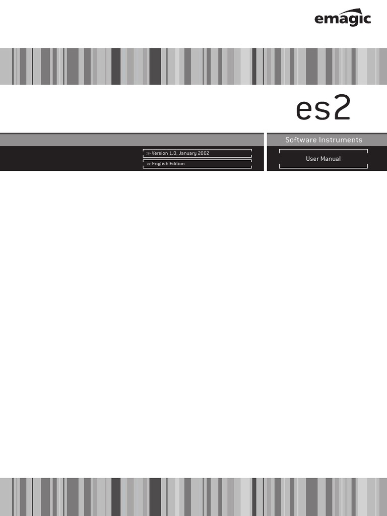 Emagic Es2 v.1.0 Manual PDF | PDF | Synthesizer | Electronics