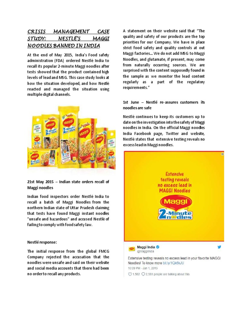 maggi case study with solution pdf