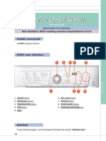 Indesit New Aesthetics Digit Washing Machine Hotpoint Ariston Evo II User Interface and Demo Mode Service Quick Guide