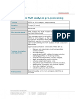 ANSA For NVH Analyses Pre-Processing: Training Duration Level Who Should Attend