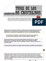 Estructura de Los Silicatos Cristalinos