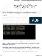 Ping en Linux