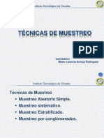 Técnicas de Muestreo