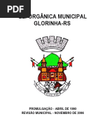 Lei Orgânica de Glórinha RS