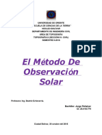 Observacion Solar - JORGE PEÑALVER-.