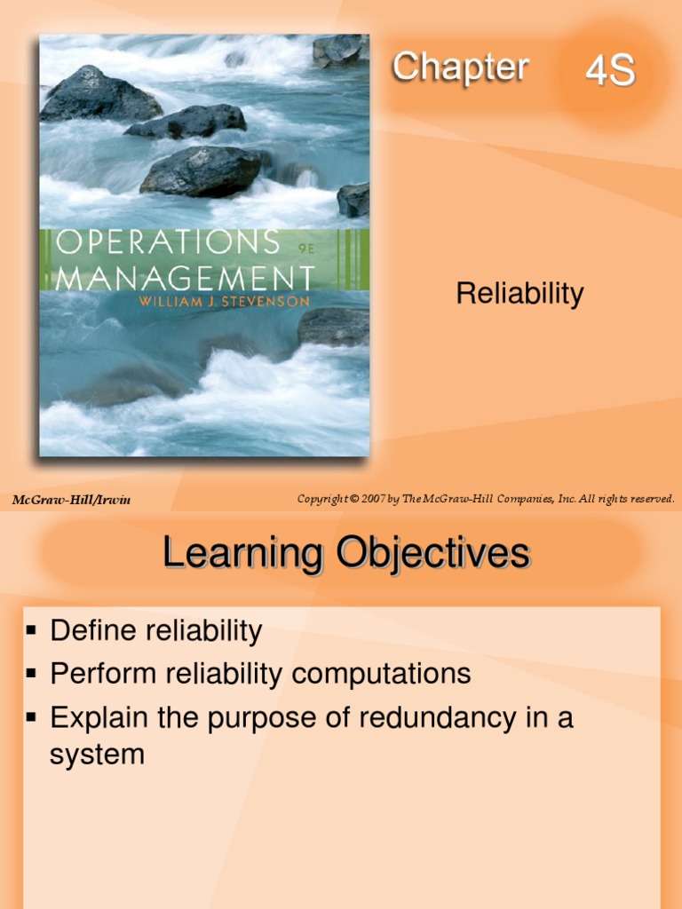 Stevenson9e ch4s | PDF | Reliability Engineering | Systems Science