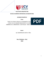 Grado de satisfacción de estudiantes de arquitectura respecto a ambientes universitarios