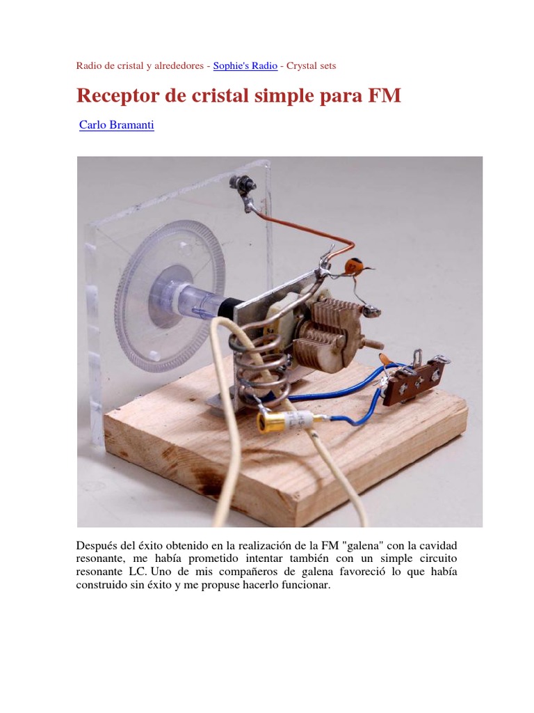 Radio de Cristal y Alrededores PDF Modulación de frecuencia