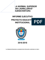 PEI - 2016-2018 - Informe Ejecutivo PDF