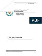 Final Project Guide Book: Department of Computer Science & Information Technology