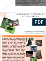 Legislacion Aplicable A Fauna y Flora