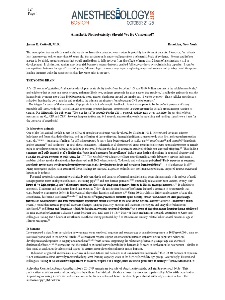 2017 ASA Refresher Courses in Anesthesiology (165172) PDF