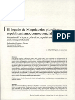 El Legado de Maquiavelo Pluralismo, Republicanismo, Consecuencialismo PDF