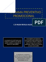 Programa Preventivo Promocional
