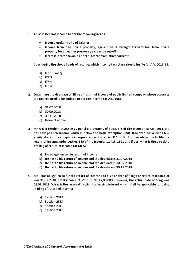Tax Filing Guide for CAs | PDF | Taxation | Payments