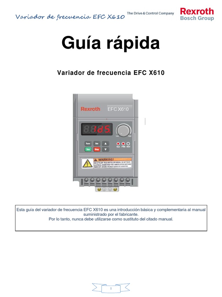 Guía Rápida EFCx610 | PDF | Electricidad | Electromagnetismo