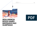 Sega Anuncia Novos Games Inspirados Nas Olimpíadas - IGN Brasil