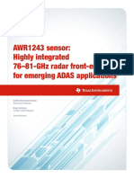 AWR1243 Sensor: Highly Integrated 76-81-GHz Radar Front-End For Emerging ADAS Applications