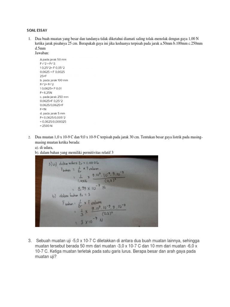 Soal Dan Jawaban Listrik Statis Docx