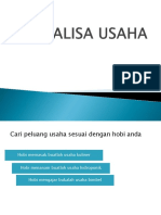 Analisa Usaha