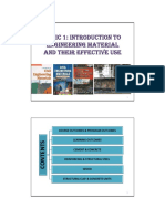 Topic 1: Introduction To Engineering Material and Their Effective Use