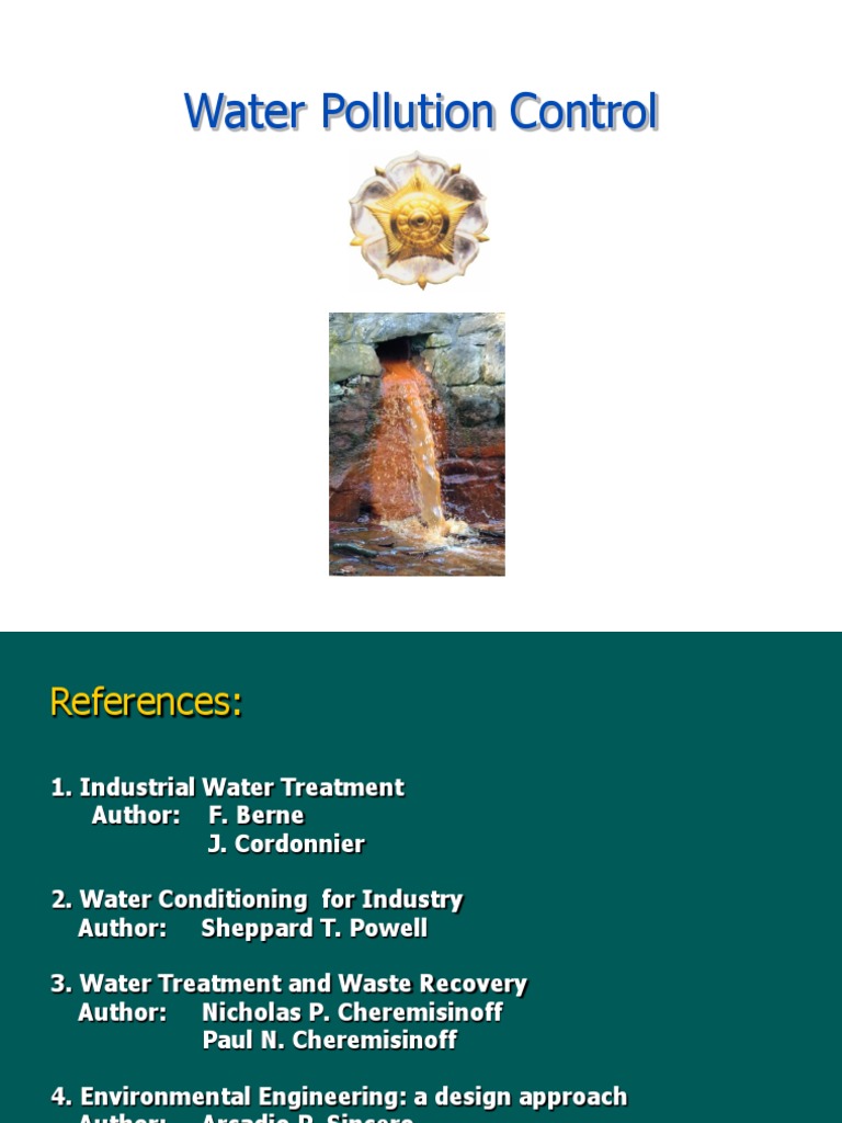 Water Pollution Control | PDF | Water Resources | Fresh Water