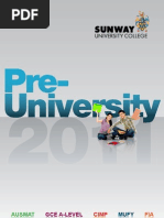 Download Pre-University - Sunway University College 2011 by Sunway University SN40379307 doc pdf