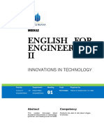 English For Engineering II: Innovations in Technology