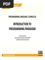 Introduction To TO Programming Paradigm Programming Paradigm