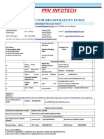 PRV Infotech: Contractor Registration Form