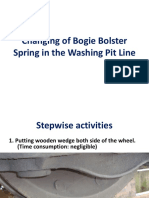 Changing of Bogie Bolster and Dashpot Spring